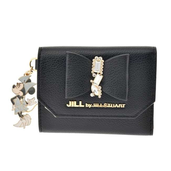 Japan Tokyo Disney Store Minnie JILL by JILLSTUART Wallet Ribbon Jewel Wallet