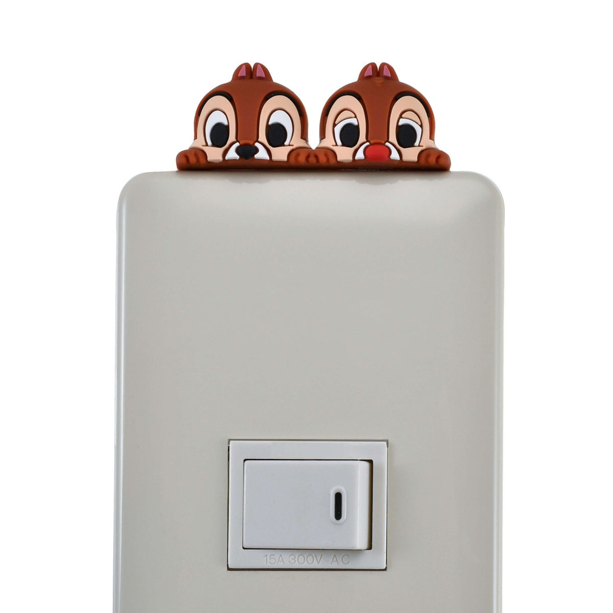 Japan Tokyo Disney Store Chip and Dale Seal Decal for Electrical Switches