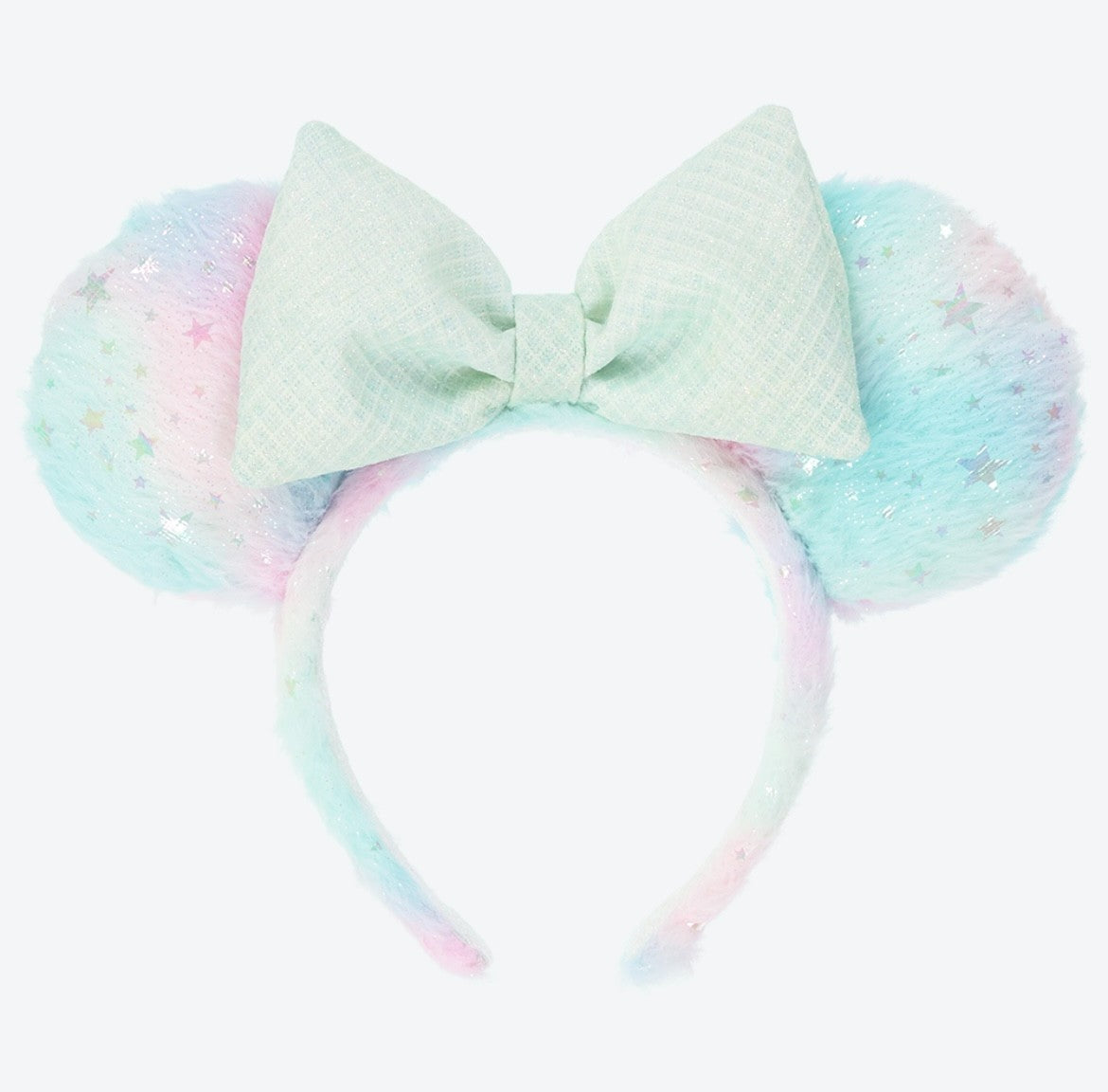 Japan Tokyo Disney Resort Minnie Mouse Ears Headband Free Blue Ribbon 2025