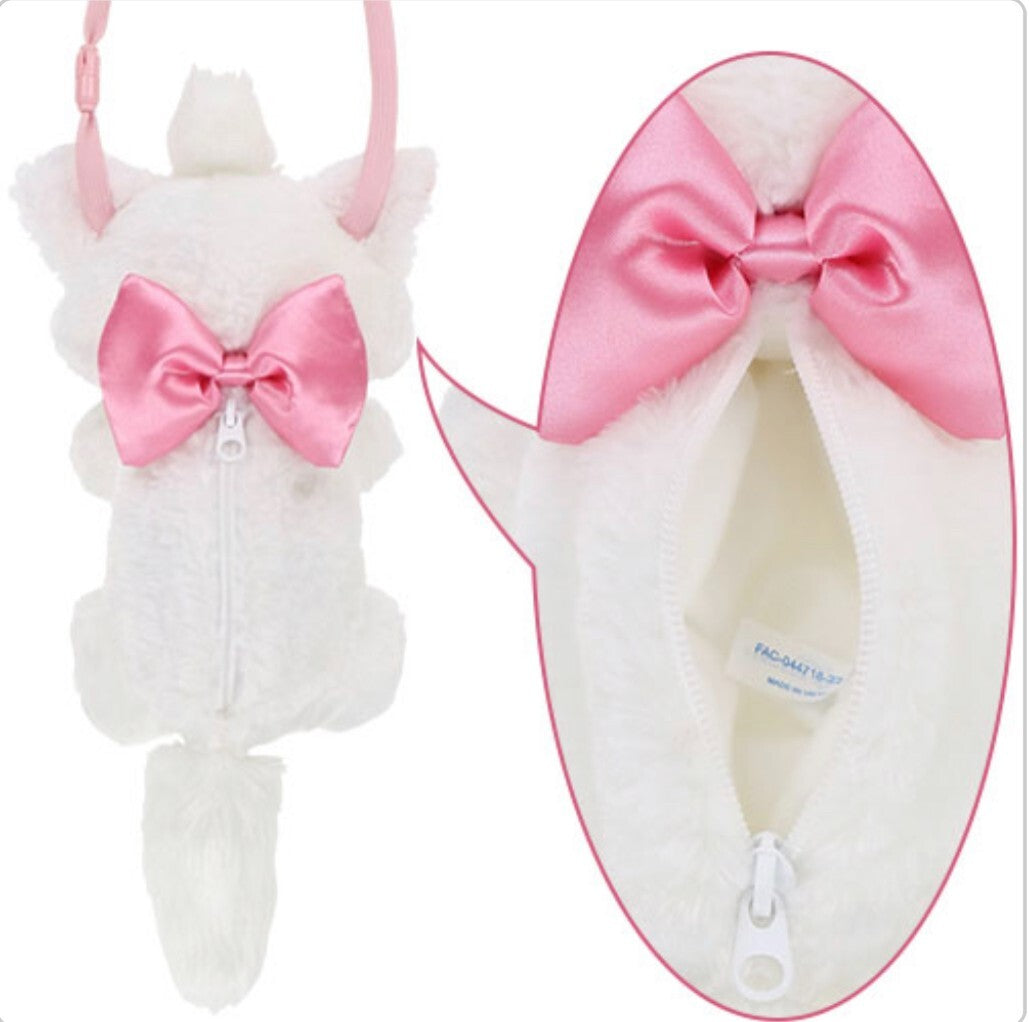 Japan Tokyo Disney Resort Store The Aristocats Plush Shoulder bag & Marie Ears