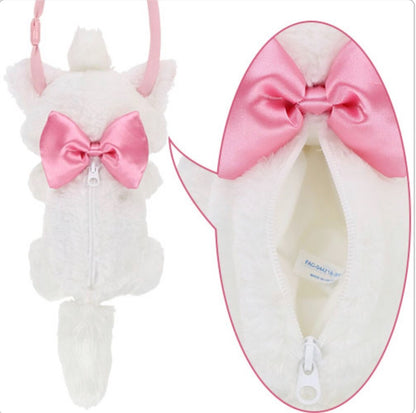 Japan Tokyo Disney Resort Store The Aristocats Plush Shoulder bag & Marie Ears
