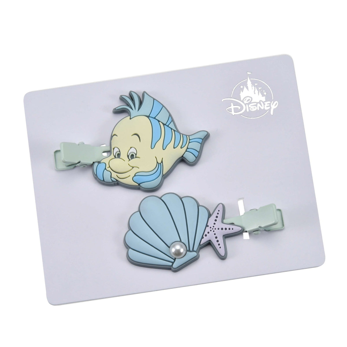 Japan Tokyo Disney Store Flounder Hair Clip Set MAEGAMI Health Beauty Tool Ariel