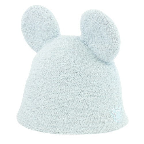 Japan Tokyo Disney Resort Hat Fluffy Blue  Hat Ears Headband Mickey