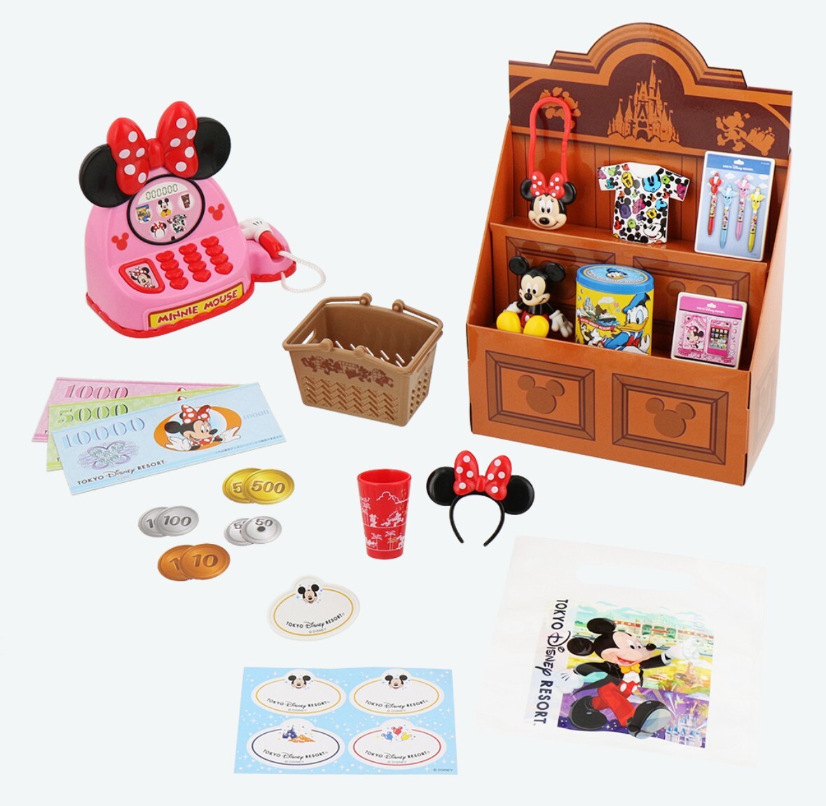 Japan Tokyo Disney Resort Playing house set Minnie Ears shopping bag