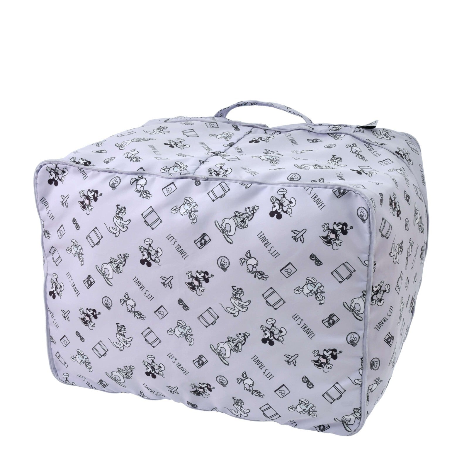 Japan Tokyo Disney Store Mickey Clothes Compression Storage Pouch L Purple