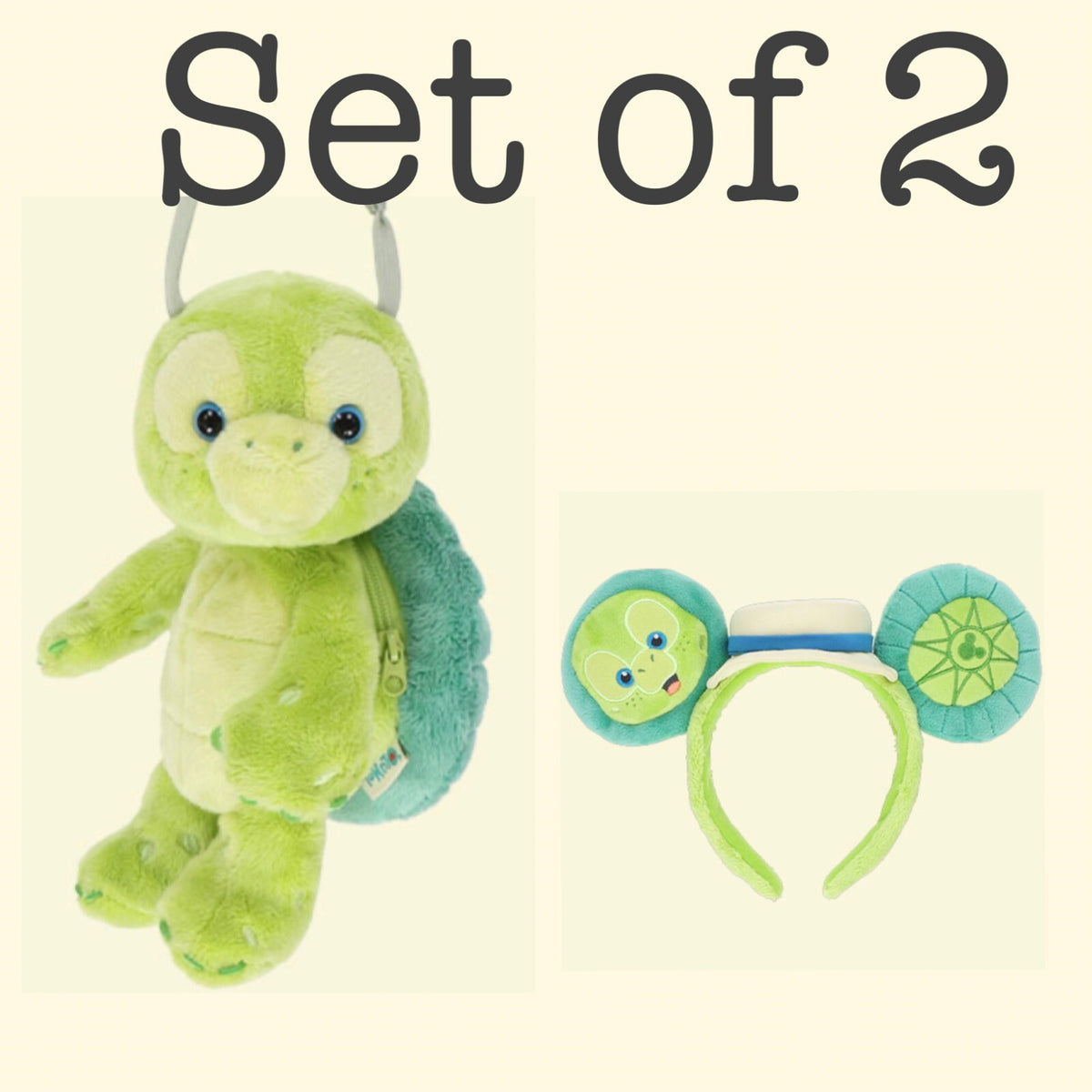 Japan Tokyo Disney Sea Duffy & Friends Olu Mel Ears Head Band & Shoulder Bag