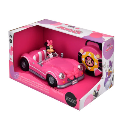 Japan Tokyo Disney Store Minnie Remote Control Toy Car Light Up & Sound Roadster