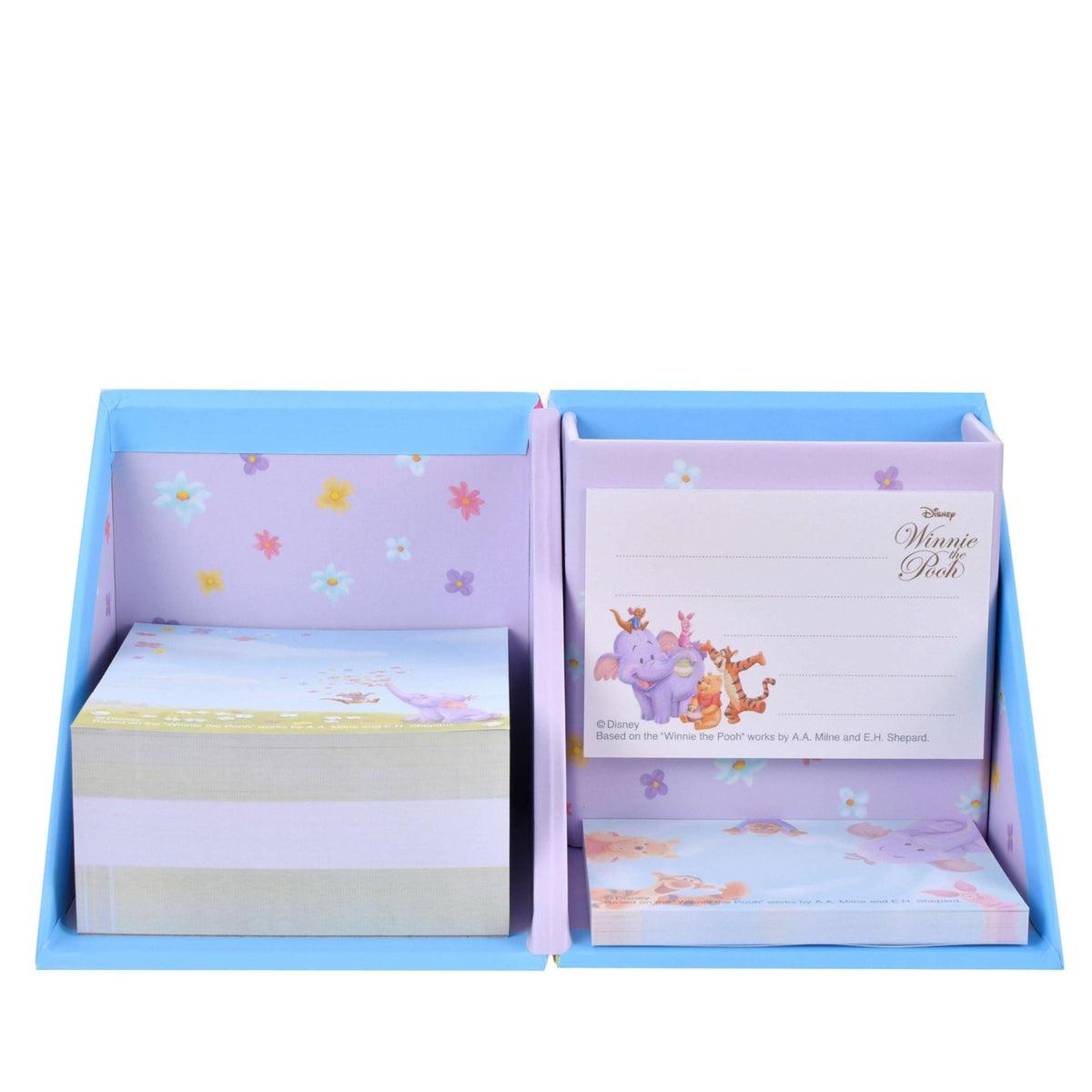 Japan Tokyo Disney Store Pooh Sticky Notes & Memo Pad with Pen Stand Roo & Lumpy