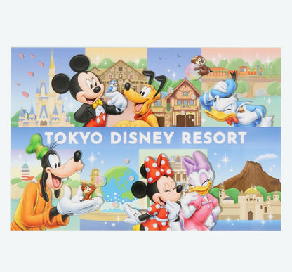 Japan Tokyo Disney Resort  Mickey Donald Goofy Chip & Dale Memo pad