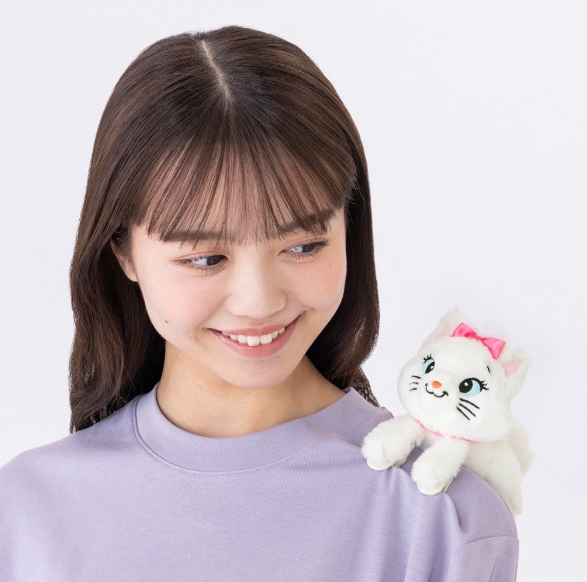 Japan Tokyo Disney Resort The Aristocats Marie Plush Toy Shoulder Clip Keychain