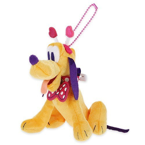 Japan Tokyo Disney Resort Pluto Plush Toy Badge Minnie @ Funderland