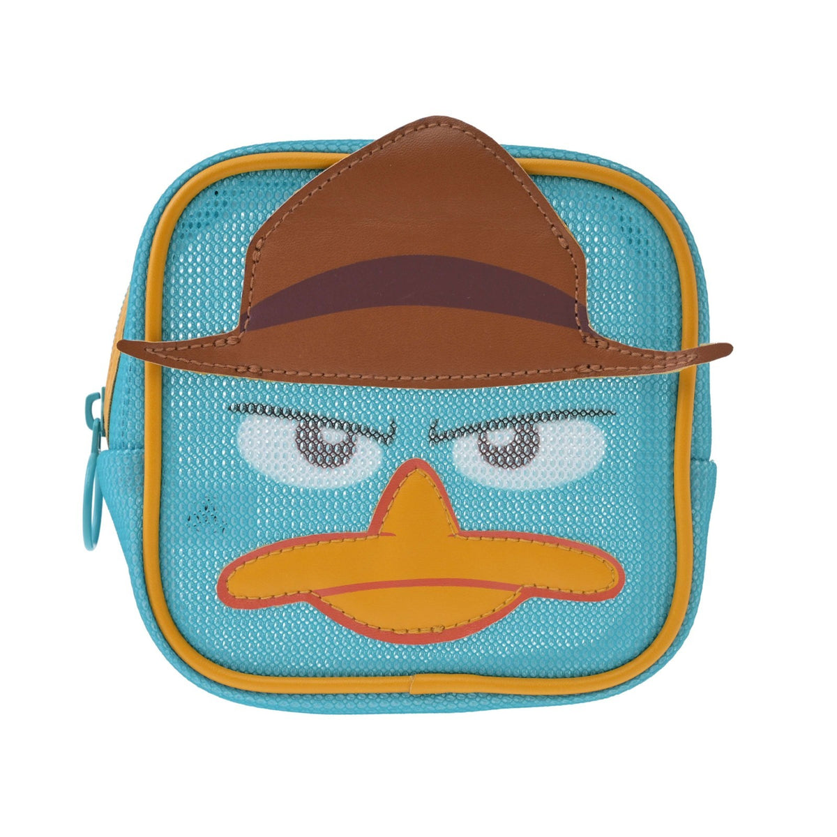 Japan Tokyo Disney Store Agent P Pouch Square Mesh Face