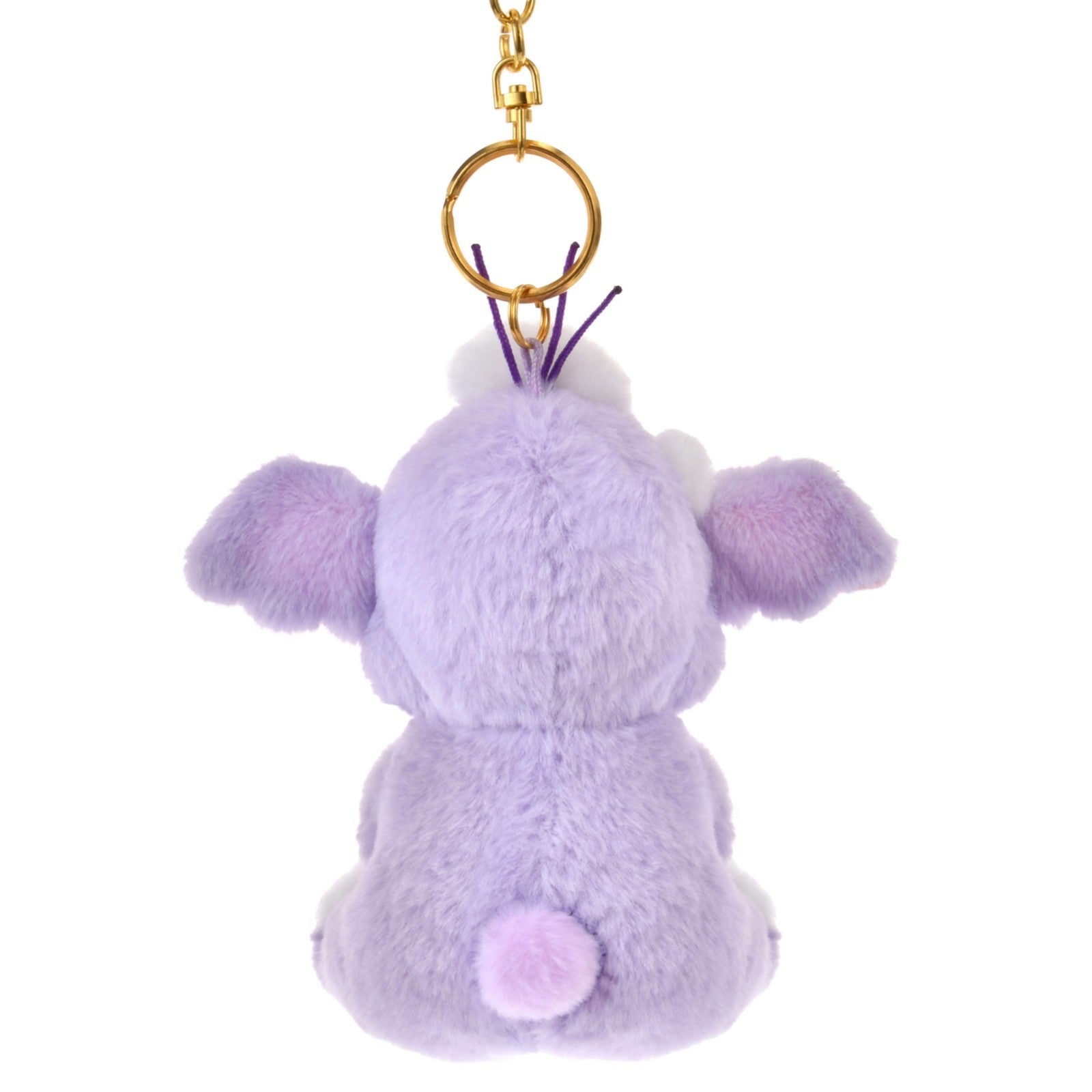 Japan Tokyo Disney Store Lumpy Plush Toy Keychain WHITE POOH Christmas