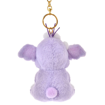 Japan Tokyo Disney Store Lumpy Plush Toy Keychain WHITE POOH Christmas