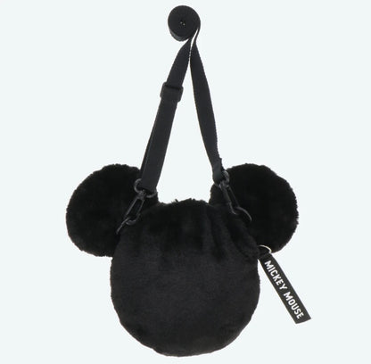 Japan Tokyo Disney Resort Ears & Shoulder Bag Mickey limited Cap Hat Black