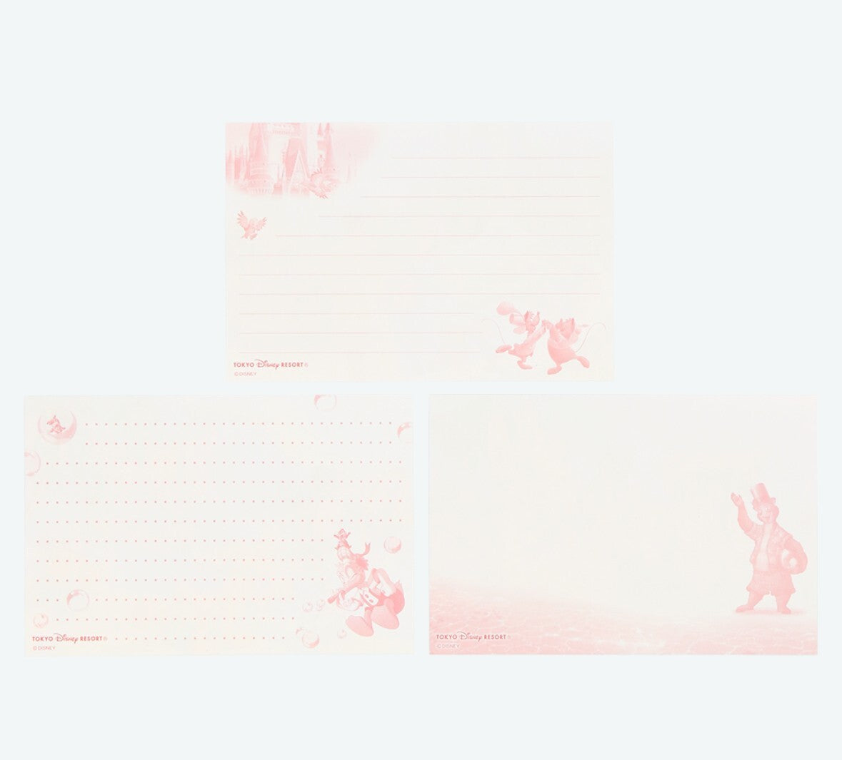 Japan Tokyo Disney Resort  Mickey Donald Goofy Chip & Dale Memo pad