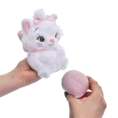 '+Japan Tokyo Disney Store Aristocats Marie Plush Toy Keychain Ball of Yarn MOVE