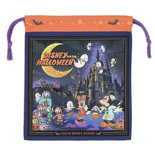 Japan Tokyo Disney Resort Mickey Drawstring Bag Halloween 2026