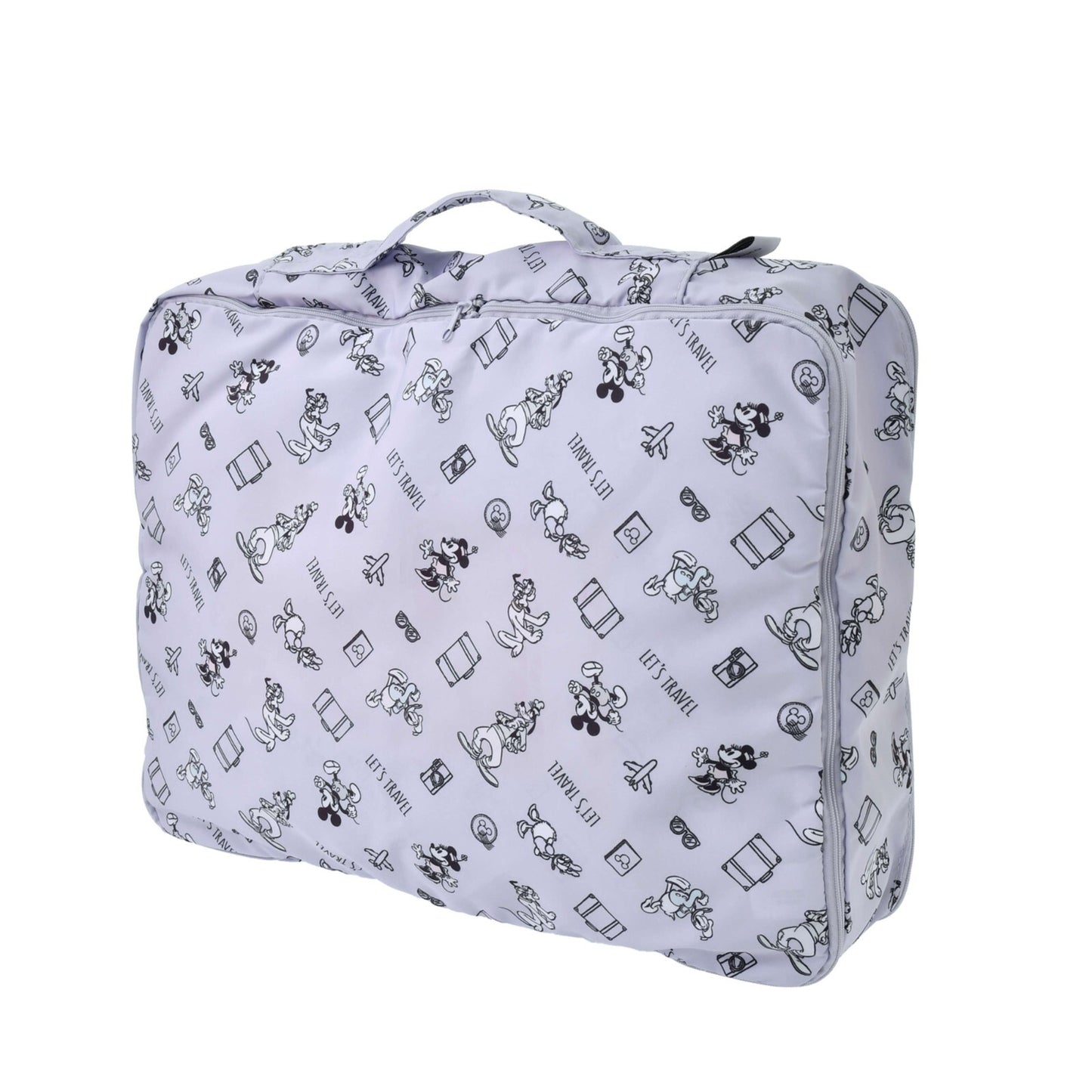 Japan Tokyo Disney Store Mickey Clothes Compression Storage Pouch L Purple