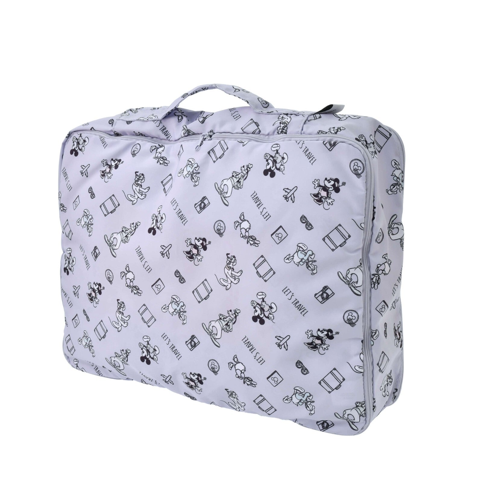 Japan Tokyo Disney Store Mickey Clothes Compression Storage Pouch L Purple