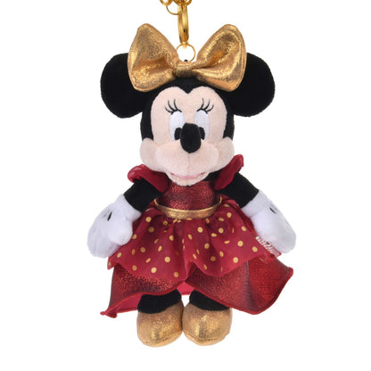 '+ Japan Tokyo Disney Store Minnie Plush Toy Keychain Resort 25th Anniversary