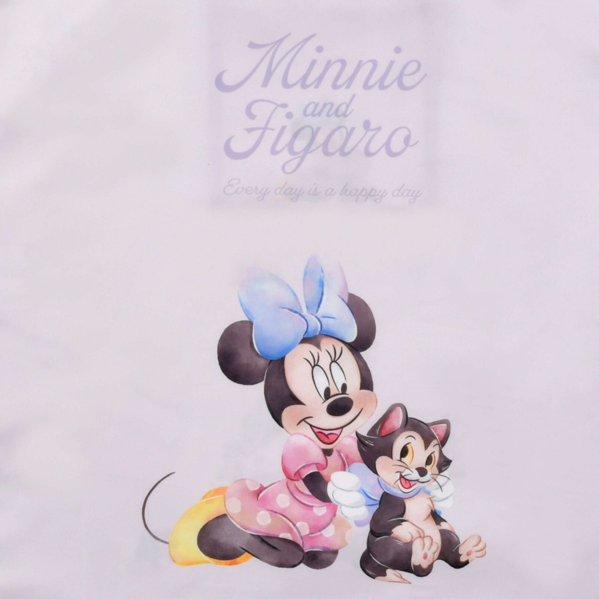Japan Tokyo Disney Store Minnie & Figaro Shopping Eco Bag Water Color