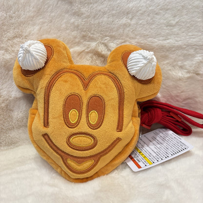 Japan Tokyo Disney Resort Mickey Waffle Shoulder Bag Sweets Waffle Company 2025