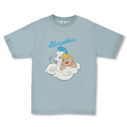 Japan Tokyo Disney Store Hercules & Pegasus Short-Sleeve T-Shirt Blue Collection
