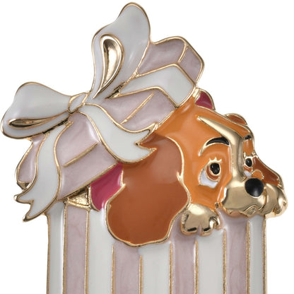 Japan Tokyo Disney Store Lady Brooch Gift Lady and the Tramp