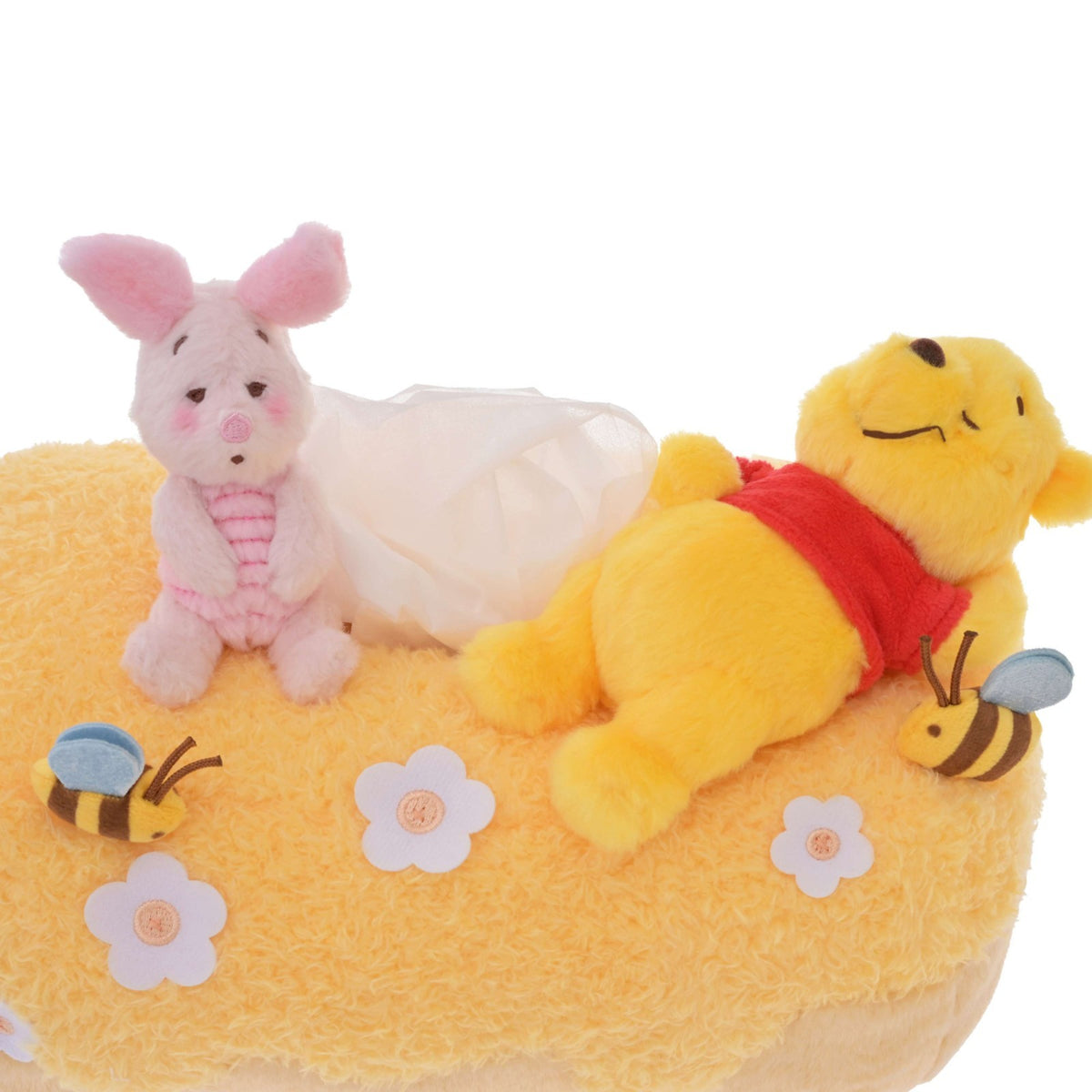 Japan Tokyo Disney Store Winnie the Pooh Piglet Tissue Box Cover Nap
