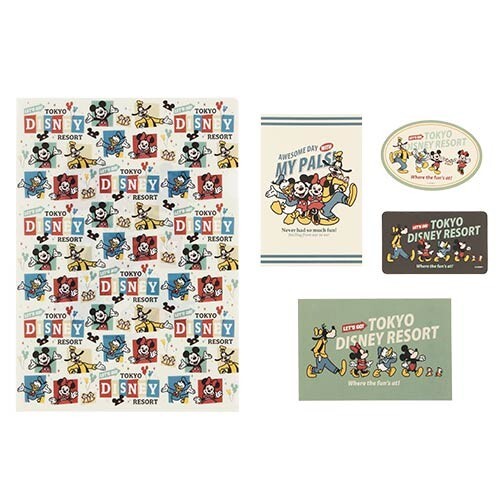 Japan Tokyo Disney Resort Let's go! Mickey Mouse Stationery set
