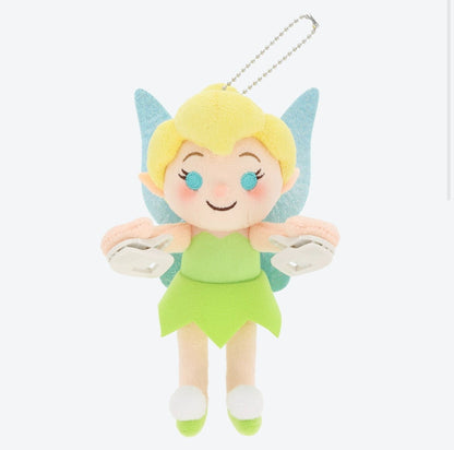 Japan Tokyo Disney Resort Peter Pan Tinkerbell Plush Shoulder Clip Keychain