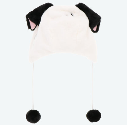 Japan Tokyo Disney Resort Ears limited Fluffy Winter Cap Hat 101Dalmatians