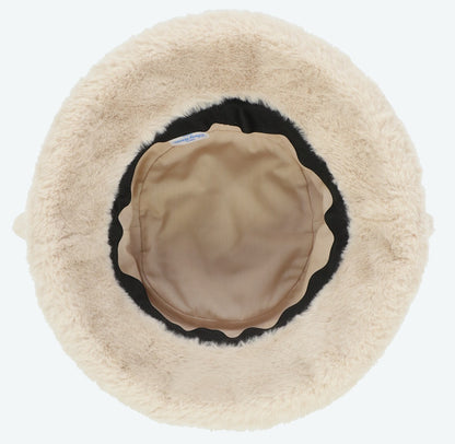 Japan Tokyo Disney Resort Ears Mickey limited Fluffy Winter Cap Hat White brown