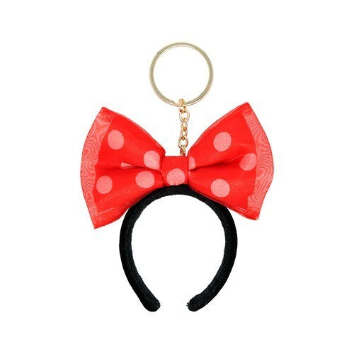 Japan Tokyo Disney Resort Ears Keychain Red Ribbon Minnie Day 2025