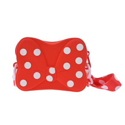 Japan Tokyo Disney Store Minnie Mouse For Kids Die-Cut Ribbon Shoulder Bag