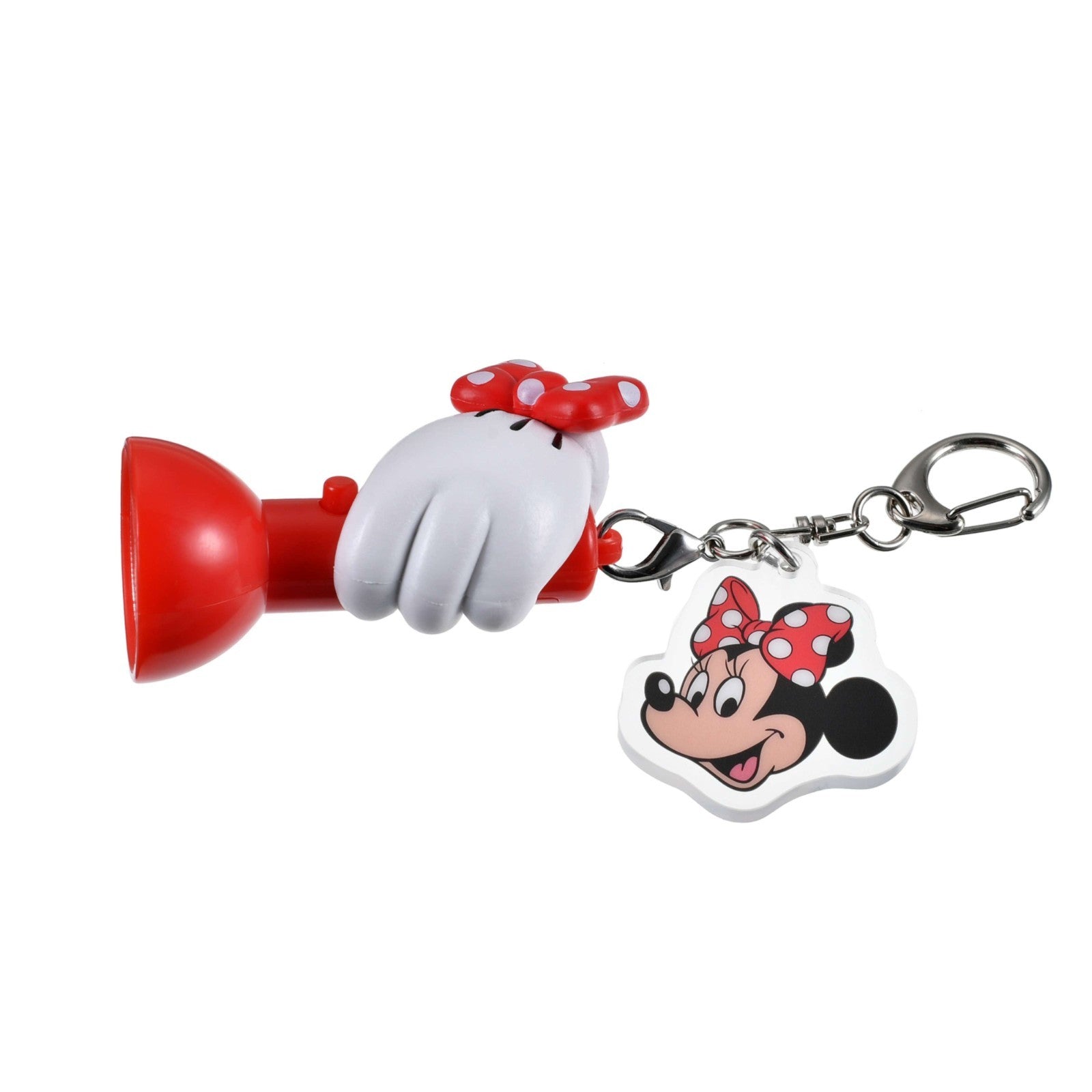 '+Japan Tokyo Disney Store Minnie Mouse Light-Up Flashlight-Style Keychain Fes