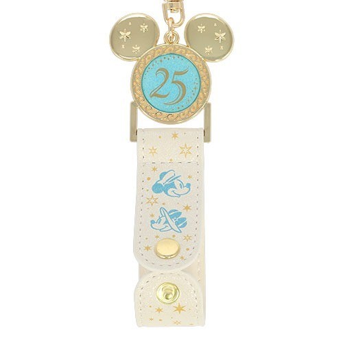 Japan Tokyo Disney Resort Mickey Minnie Headband Holder Keychain Sea 25th