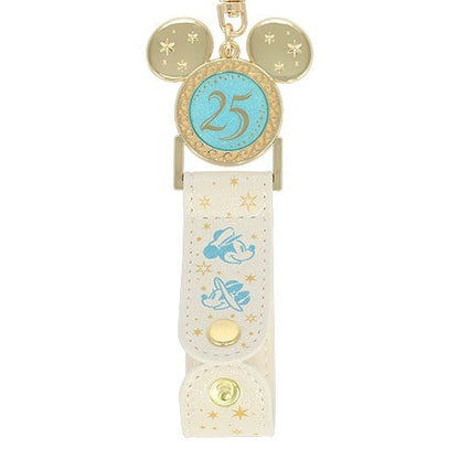 Japan Tokyo Disney Resort Mickey Minnie Headband Holder Keychain Sea 25th
