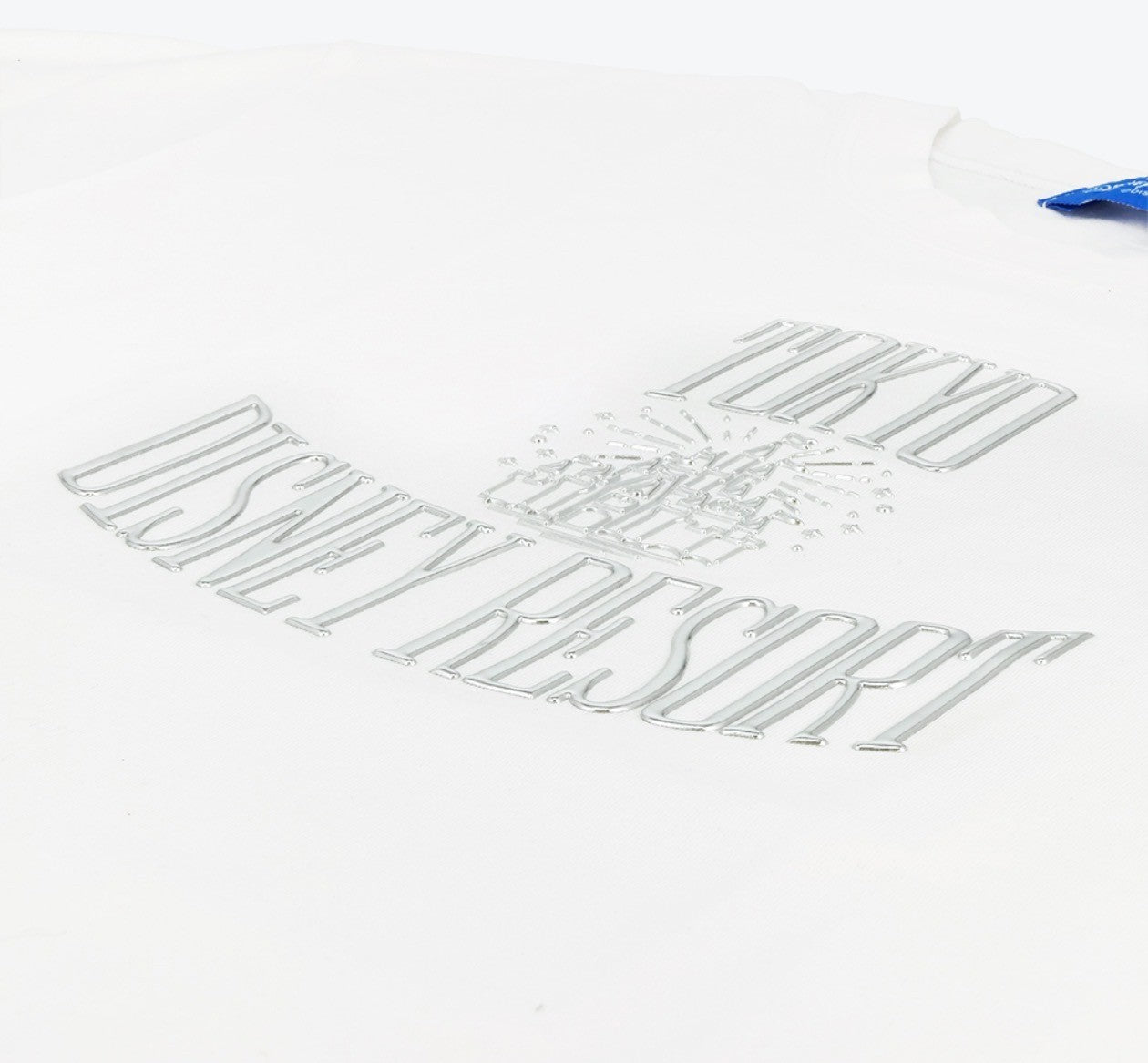 Japan Tokyo Disney Resort Logo T-Shirt Limited White Cinderella castle