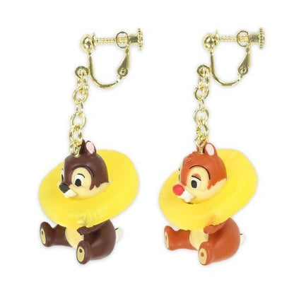 Japan Tokyo Disney Resort Chip and Dale Earrings Hello Summer