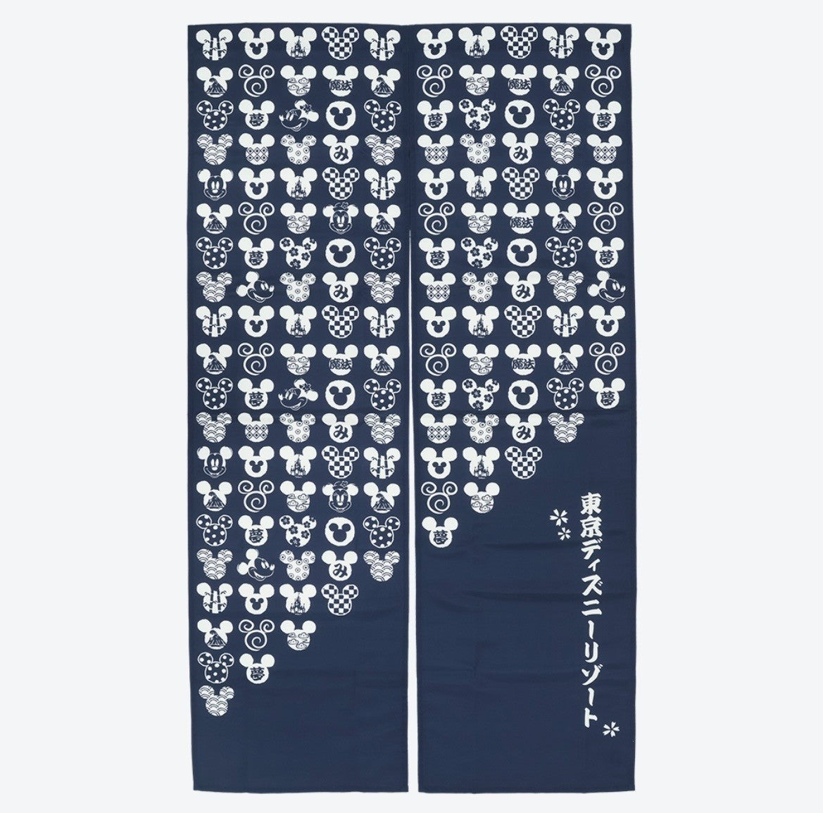 Japan Tokyo Disney Resort Mickey Minnie Noren Traditional Japanese Curtain 2026