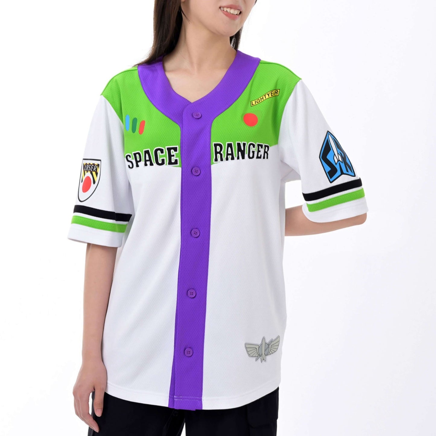 Japan Tokyo Disney Store Buzz Lightyear Short-Sleeve Baseball Shirt Toy Story