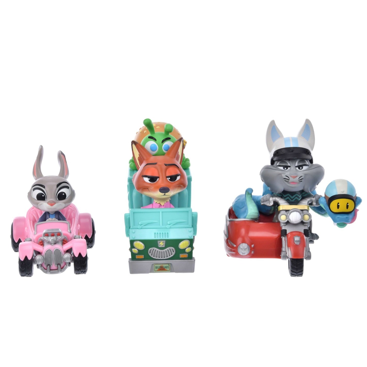 Japan Tokyo Disney Store Zootopia 2 Pull-Back Car Set Stunt Car