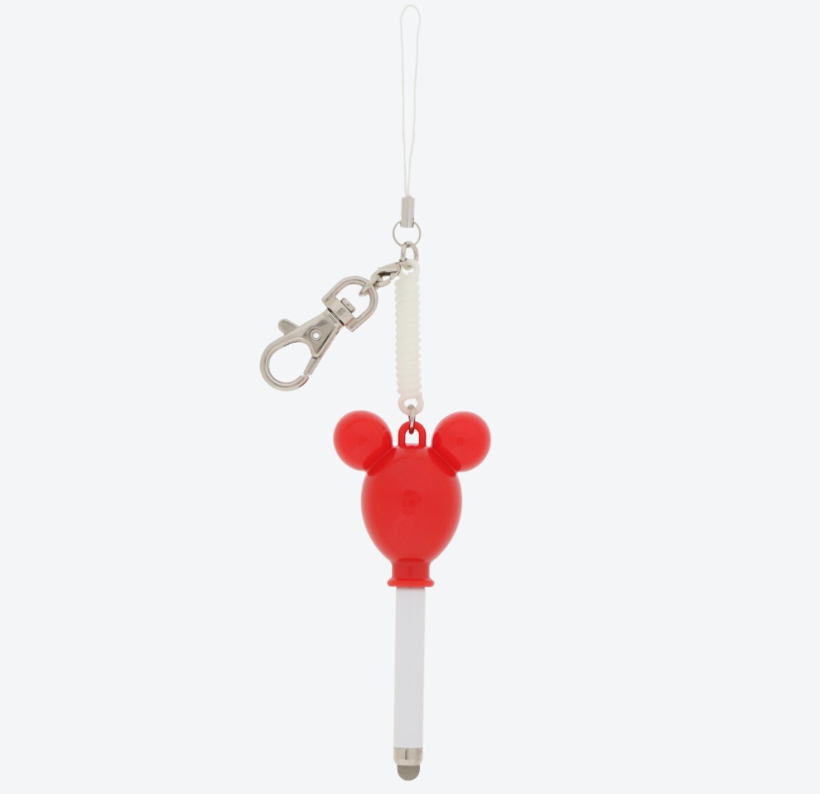 Japan Tokyo Disney Resort Balloon Keychain Retro Mickey RED Smartphone touch pen