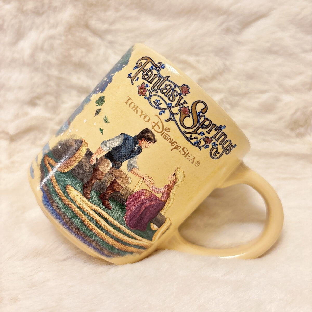 Japan Tokyo Disney Resort Fantasy Springs Souvenir Mug Rapunzel Peter Pan