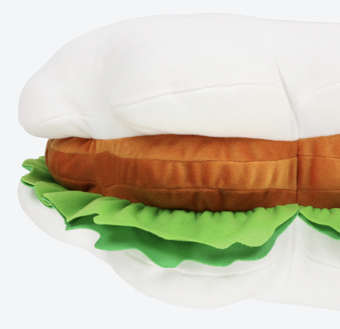 Japan Tokyo Disney Resort Cushion Mickey's hand sandwich burger hood fluffy  New