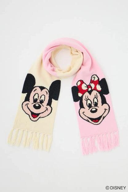 '+Japan Tokyo Disney MD FACE Scarf by MOUSSY Mickey Minnie Retro 2025