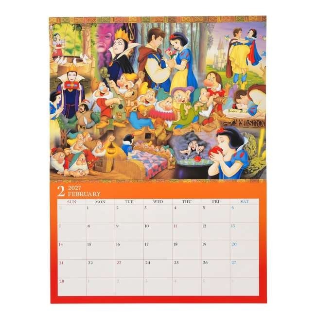 Japan Tokyo Disney Store Mickey Characters Wall Calendar & Organizer 2027