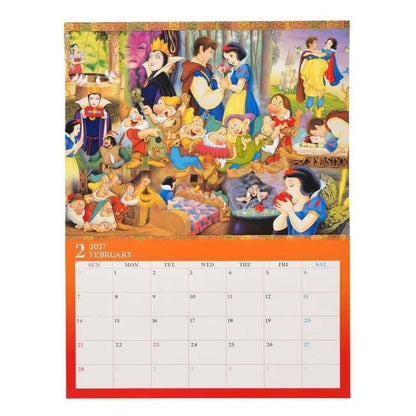 Japan Tokyo Disney Store Mickey Characters Wall Calendar & Organizer 2027